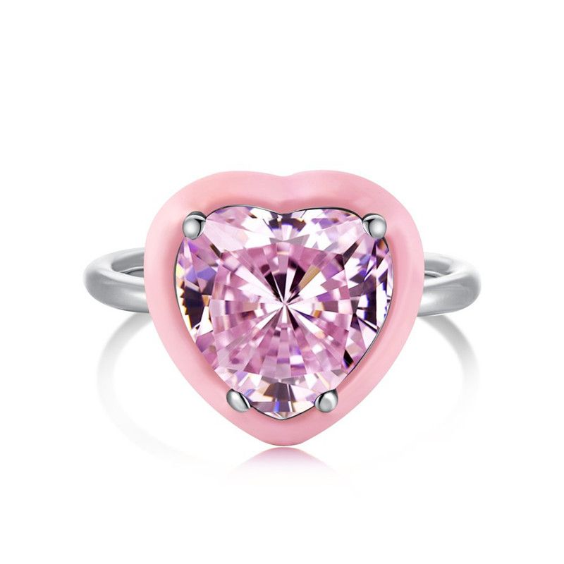 Сердце Silver Pink