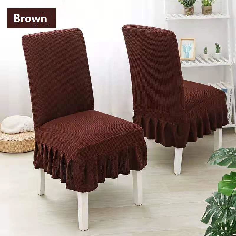 Cadeira cobre capa de tamanho universal marrom