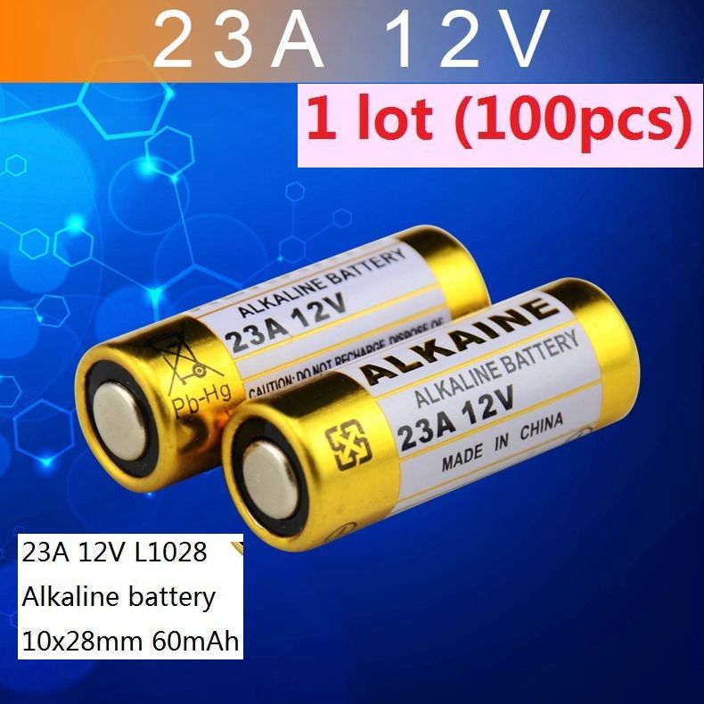 1 Batteries 23A 12V 23A12V 12V23A L1028 Dry Alkaline Battery 12 Volt From  Weixcliaon, $52.55