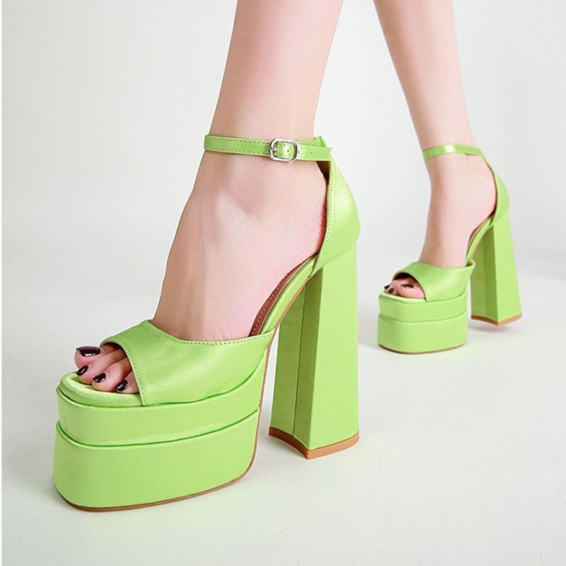 Green Open Toe