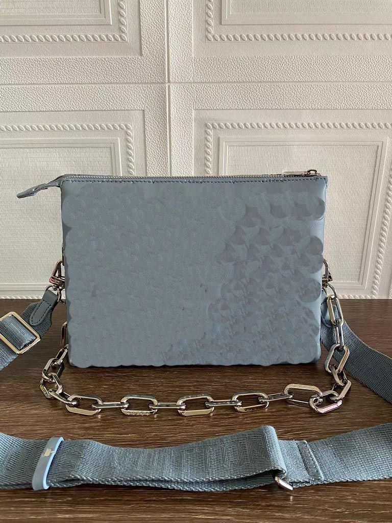 Sky Blue Leather embossing