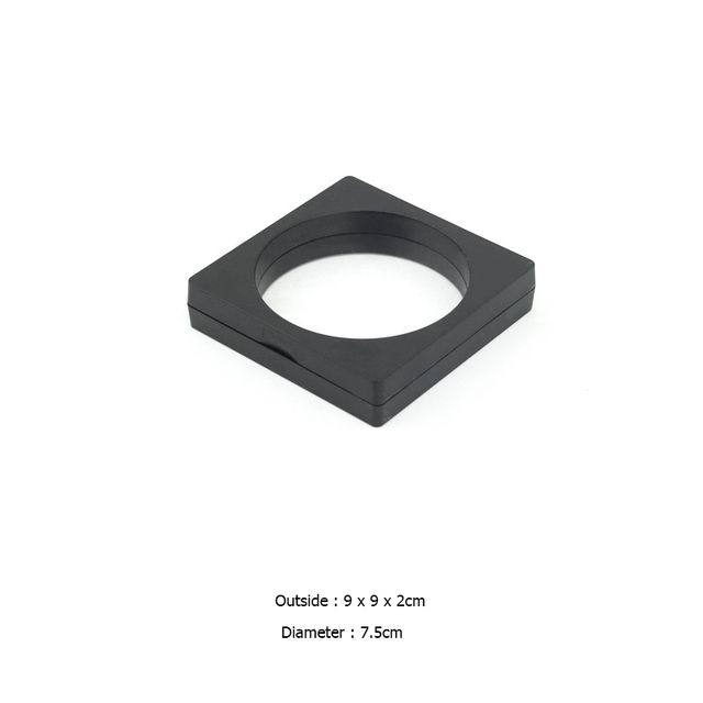 9 * 9 * 2cm rond noir