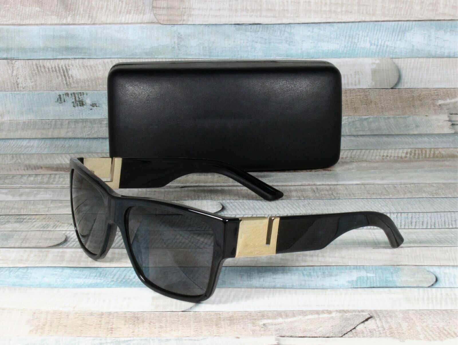 Nuevas de sol polarizadas para hombres negros mm diseñador para hombres lentes de