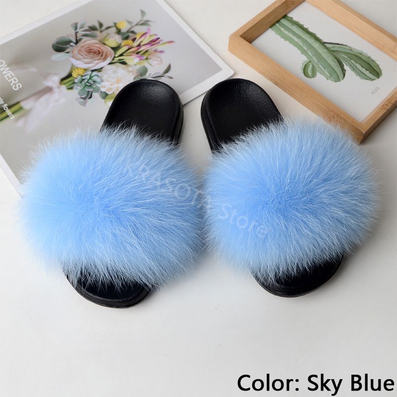 Sky Blue Slippers