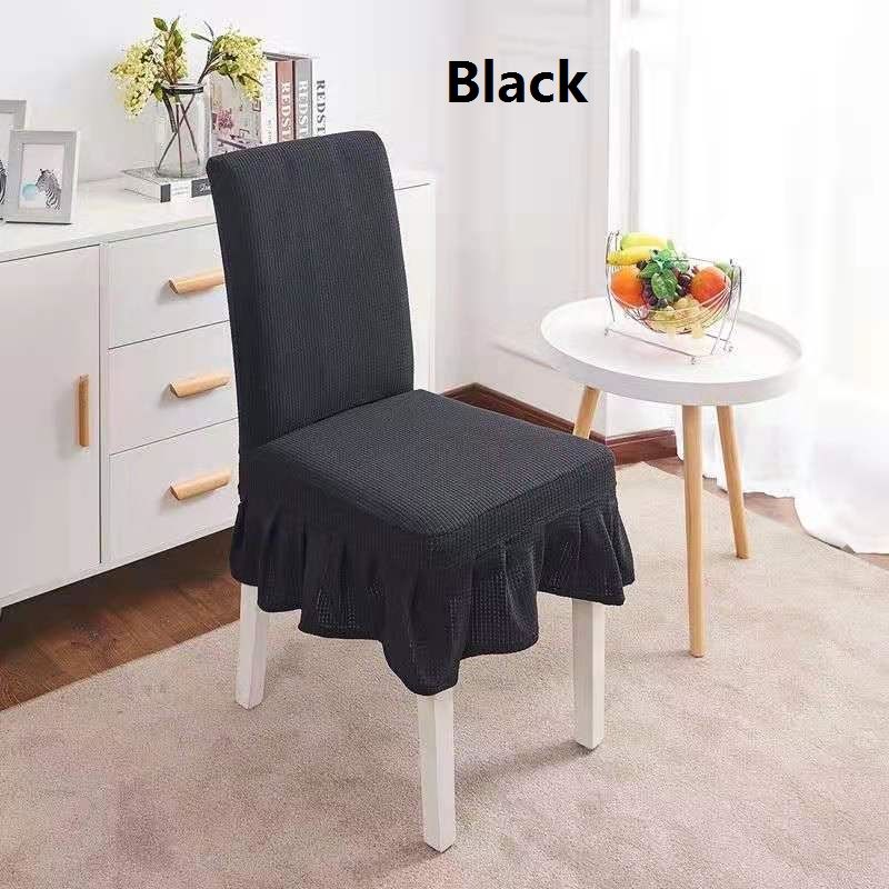 Cadeira cobre tampa de tamanho universal preto