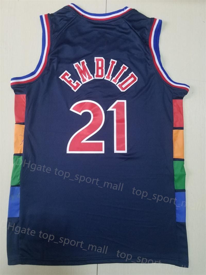 NBA_ 75th Custom Jersey Philadelphia''76ers''Men Women Youth Joel 21 Embiid  12 Tobias Harris 0 Tyrese Maxey 18 Shake Milton Basketba''nba''print 