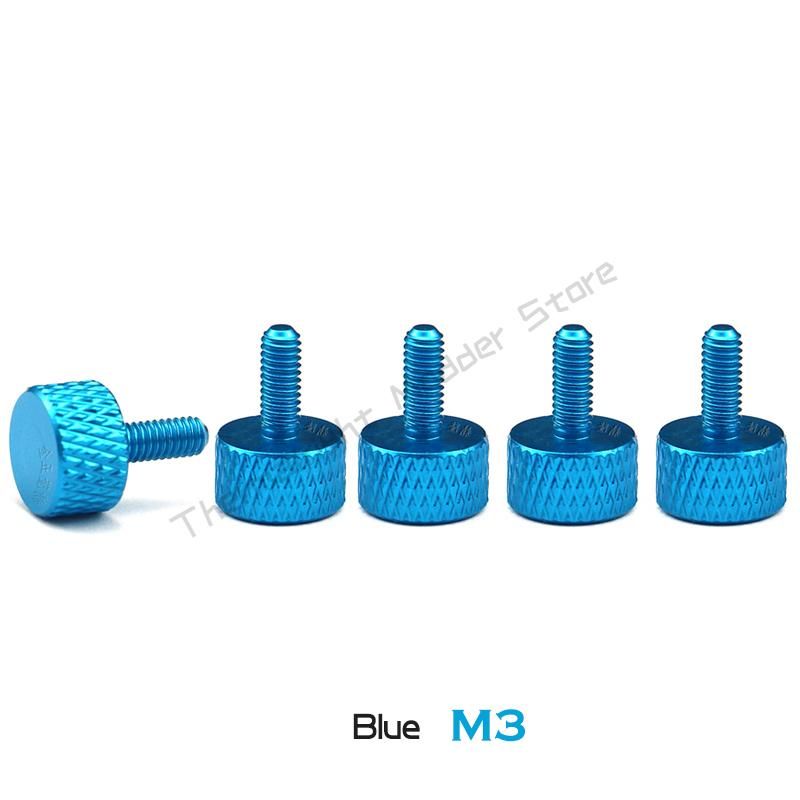 Comprimento do dente M3-Blue-5pcs-6mm