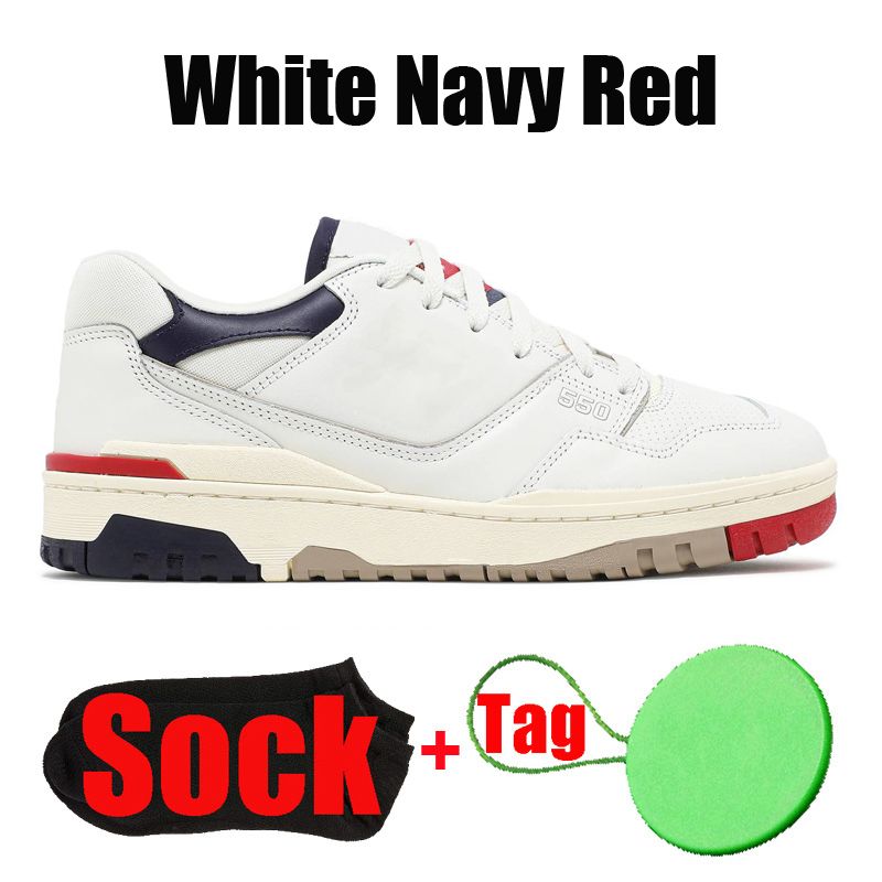 #11 White Navy Red