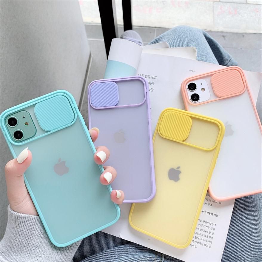 Cell Phone Cases Camera Lens Protect For Iphone 11 12 Pro Max 8 7 Plus Xr X Xs Se Colors Candy Soft Cover297j