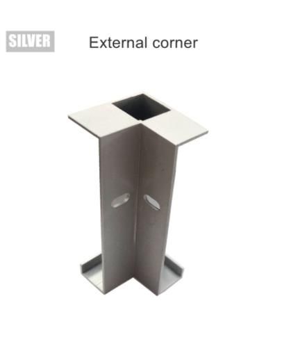 Zilveren externe connector