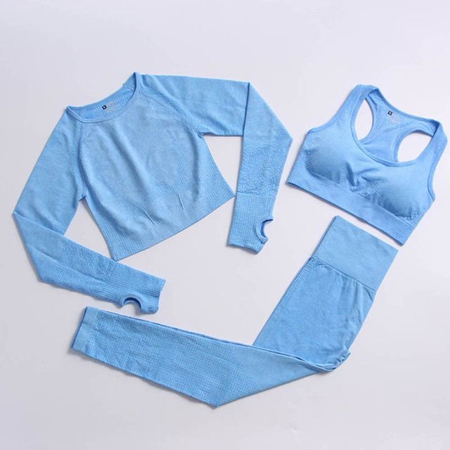 Conjunto azul de 3pcs