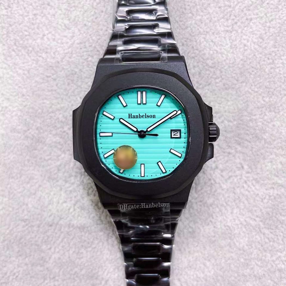 Black Case Ice Blue Dial