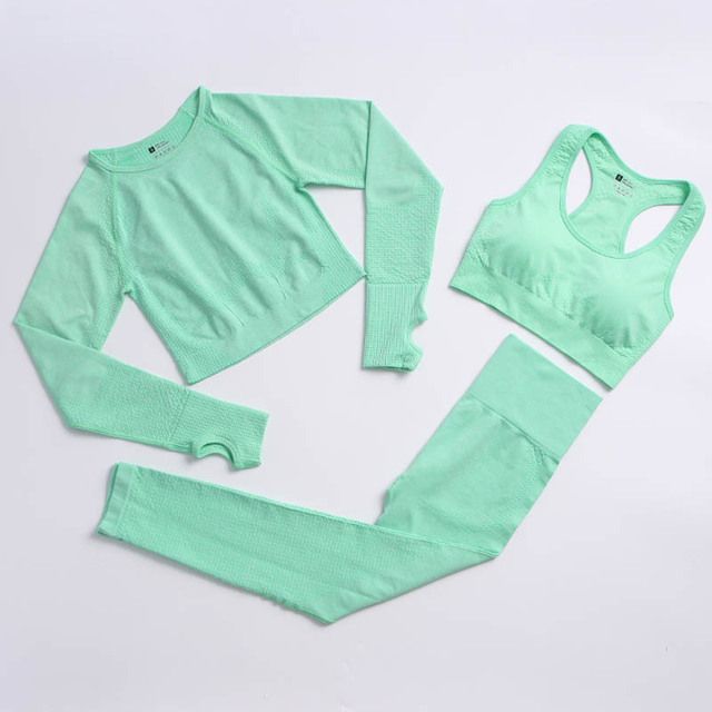 Conjunto verde de 3pcs