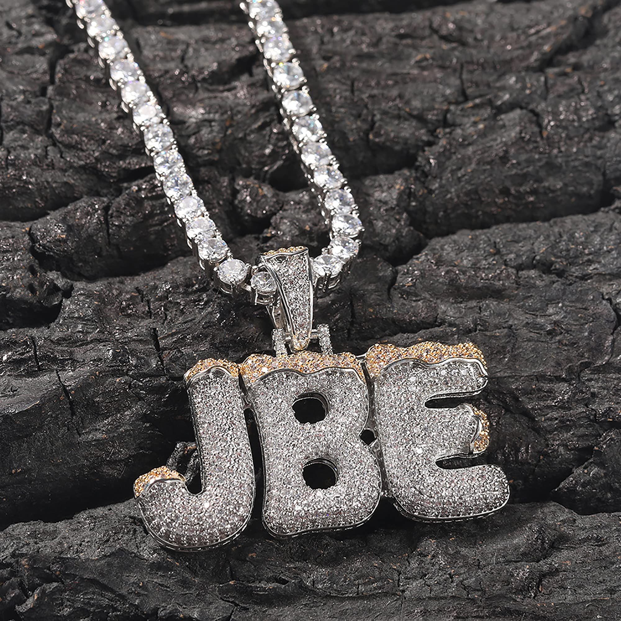 Bubble letter deals custom chain