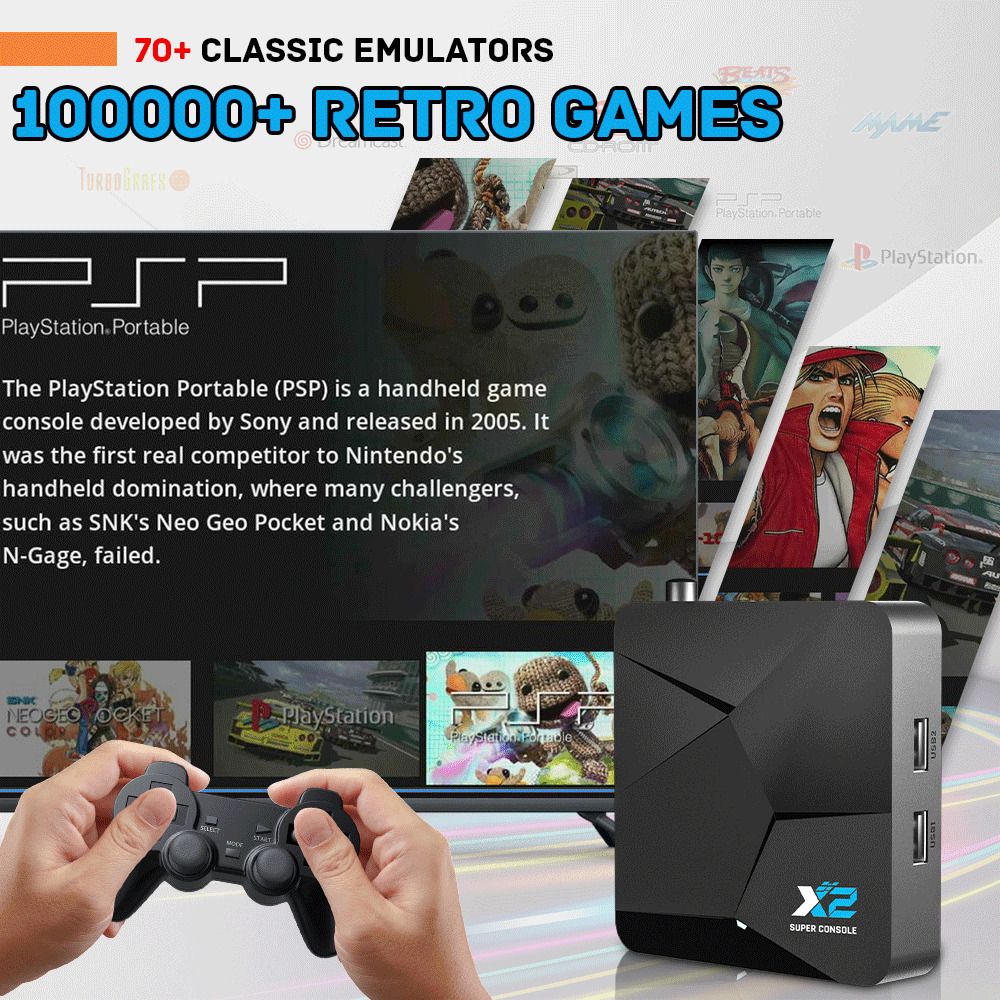 2023 latest hard solution Ultra HD 8-bit game box built-in 860 free games  2.4G wireless dual console