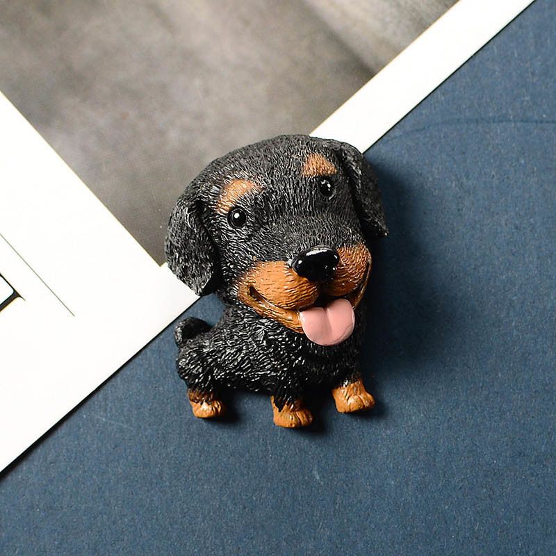 Brown Black Doberman.