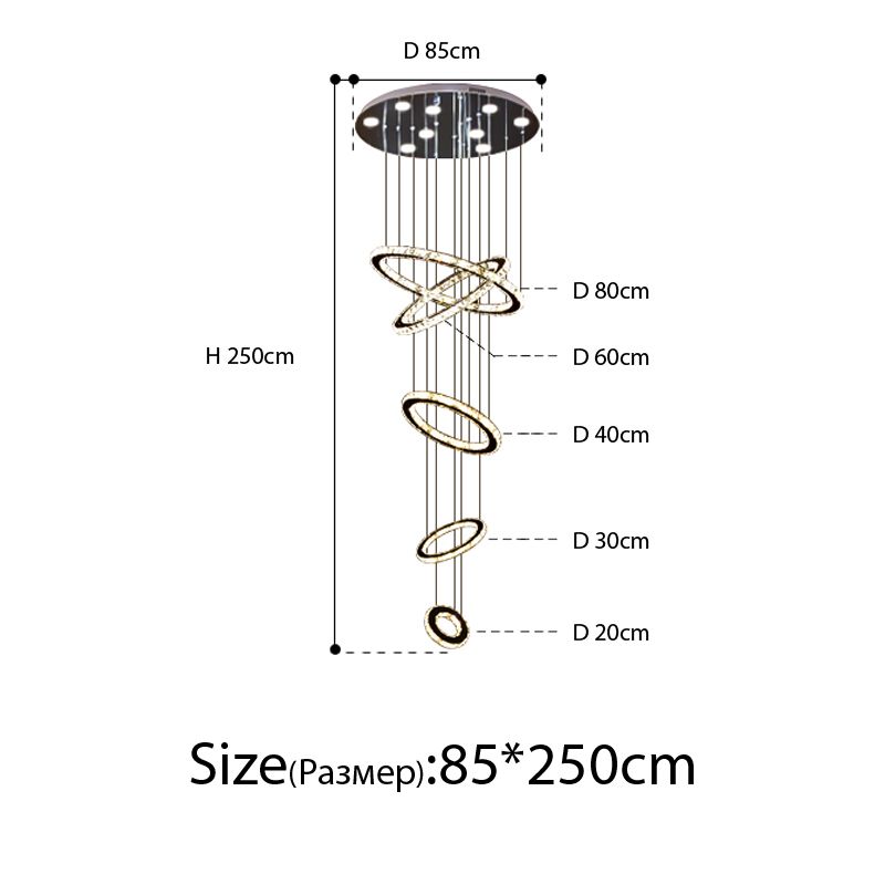 5turns D85*H250cm