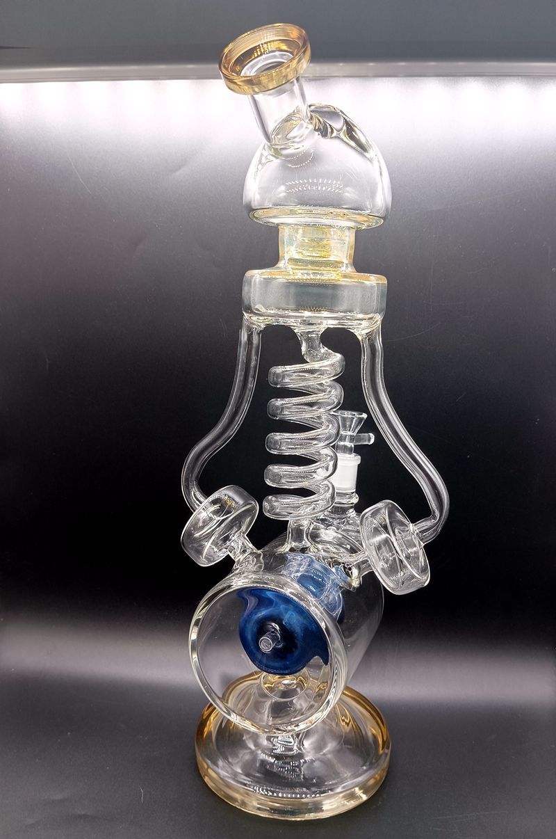 Yellow Glass Water Bong