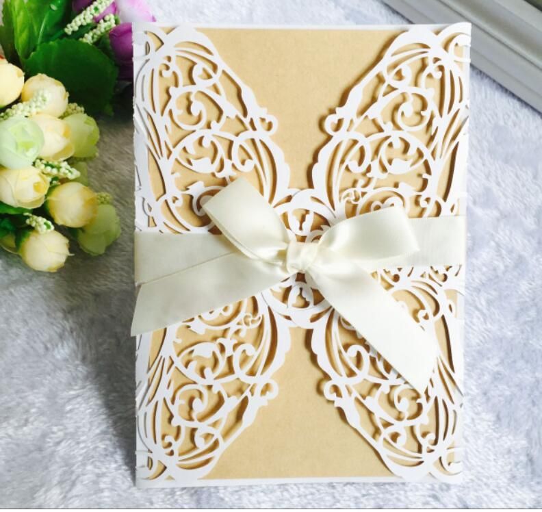 White Invitation Card