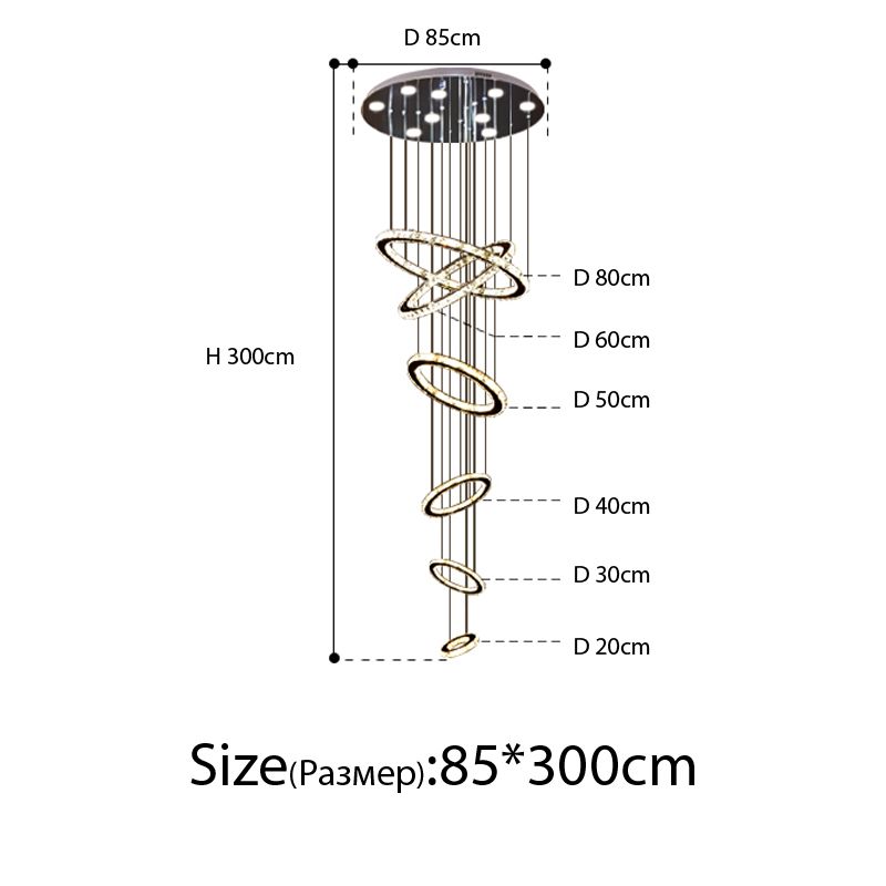 6turns D85*H300cm