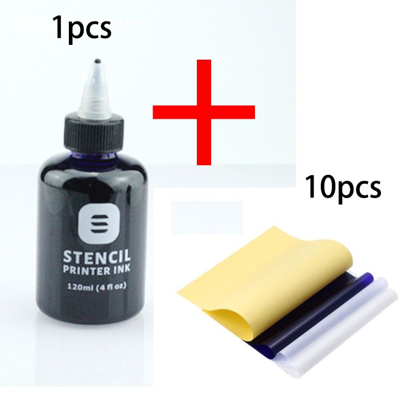 1 pcs tinta 10pcs papel