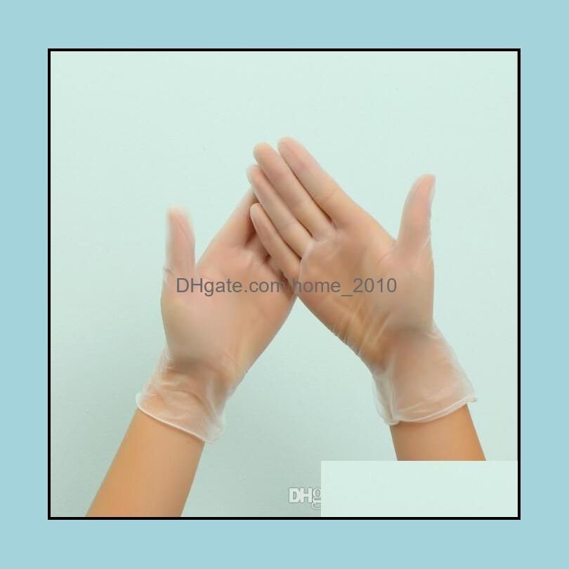 White, M Yamasaki 100PCS/Box Disposable Gloves Rubber Powder-Free PVC Transparent Gloves S/M/L White, M Yamasaki 100PCS/Box Disposable Gloves Rubber Powder-Free PVC Transparent Gloves S/M/L