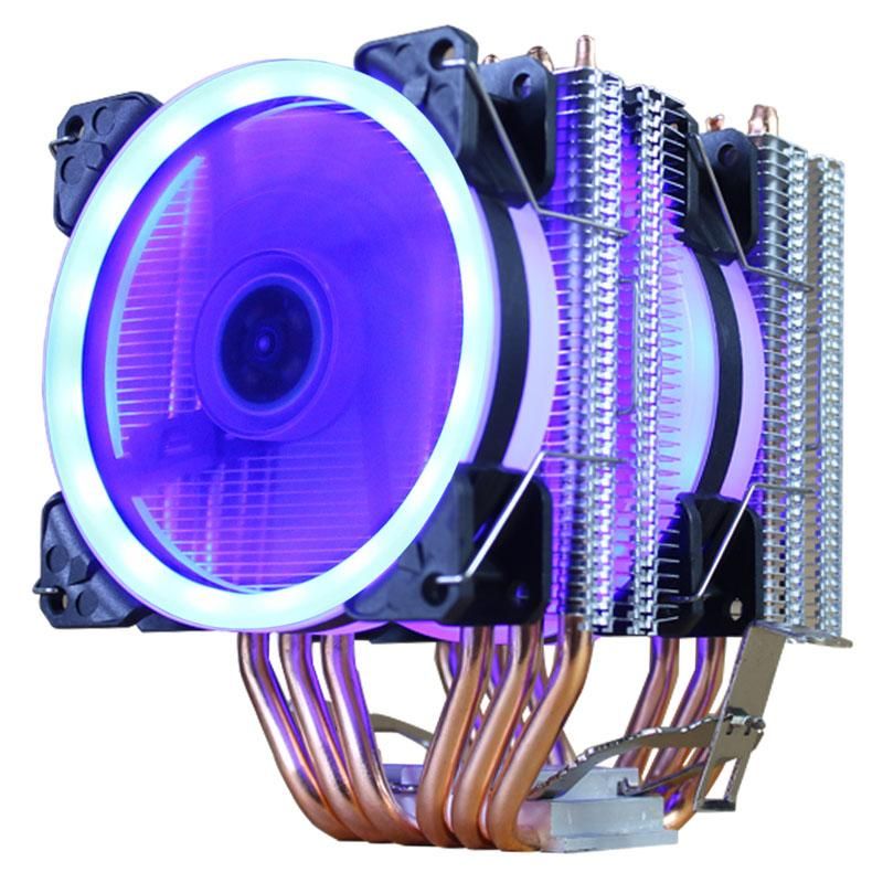 Çin 2 Fan LED 4pin Mavi