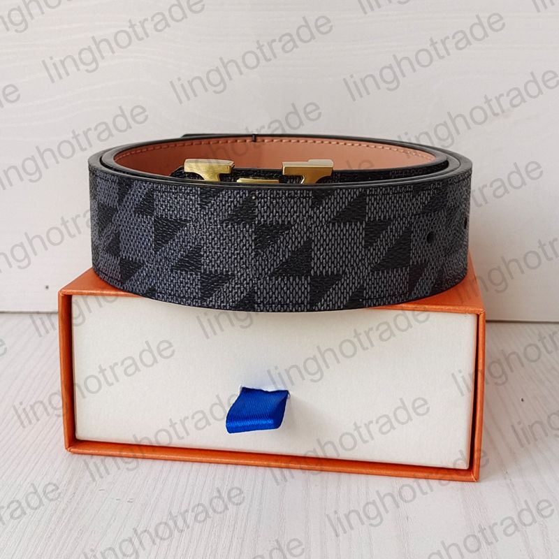 damier black+gold buckle