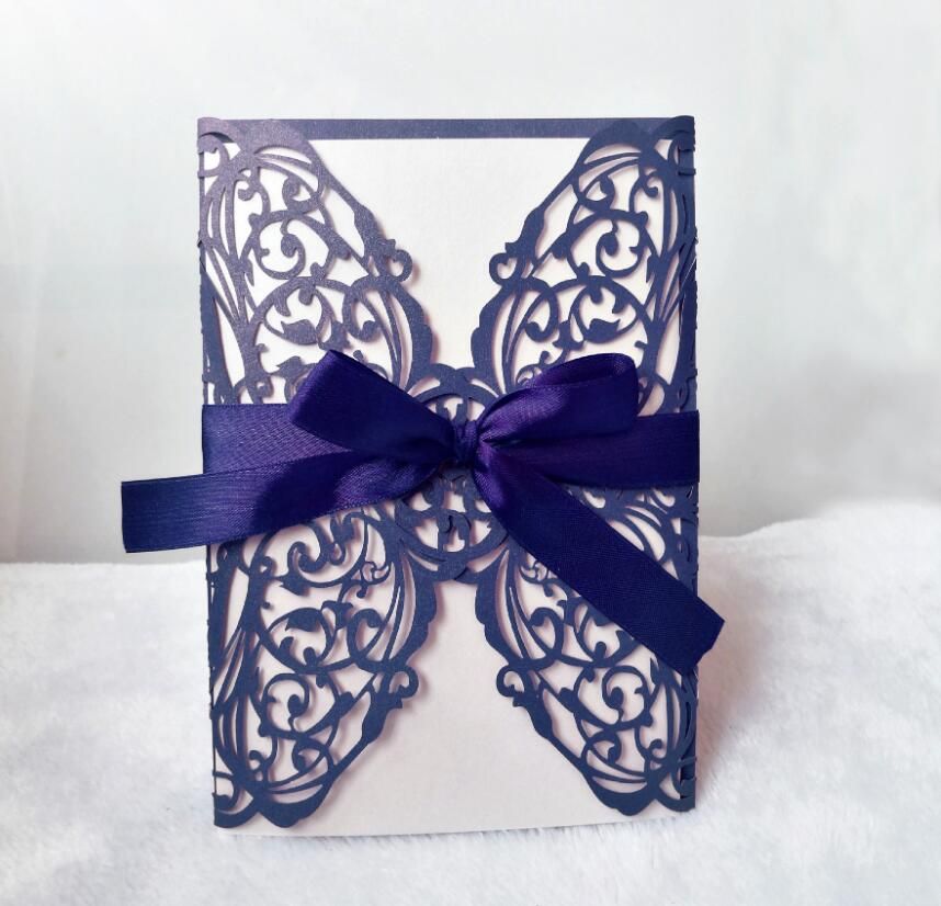 blue Invitation Card