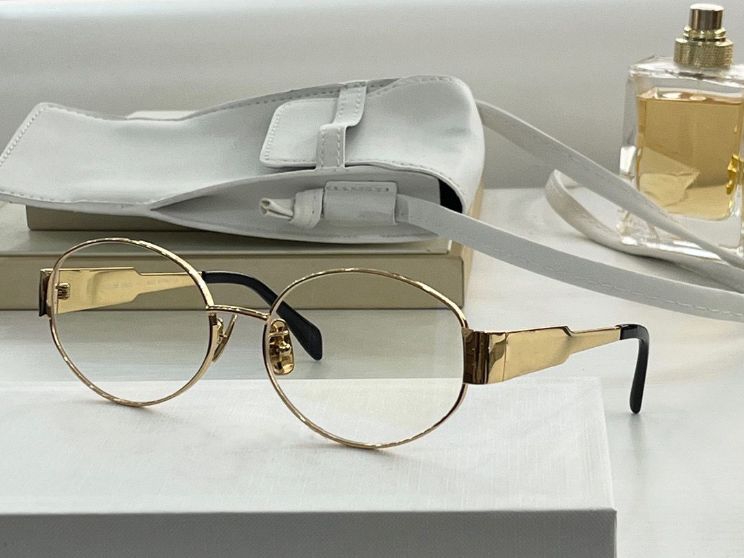 Gold Frame Clear Lenses