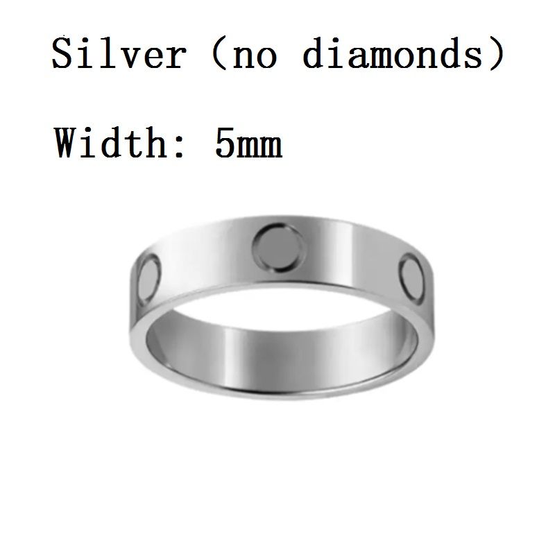 5mm silver no diamond