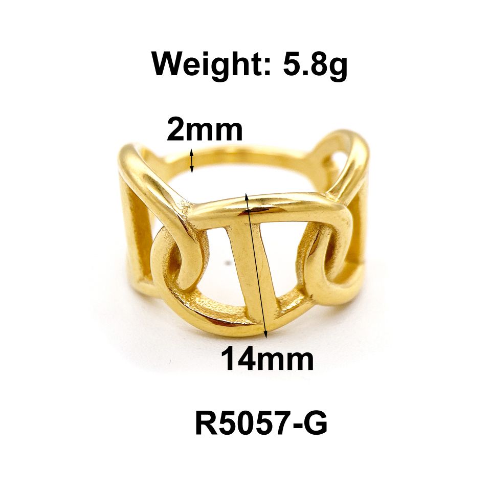 Anello placcato in oro 18k