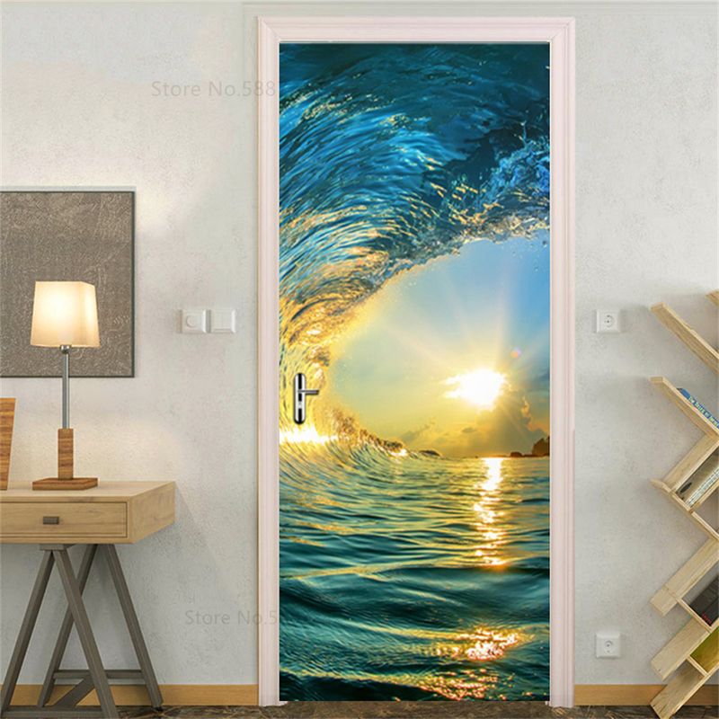 Waves Sun Poster-40x120cm（1 PCS）