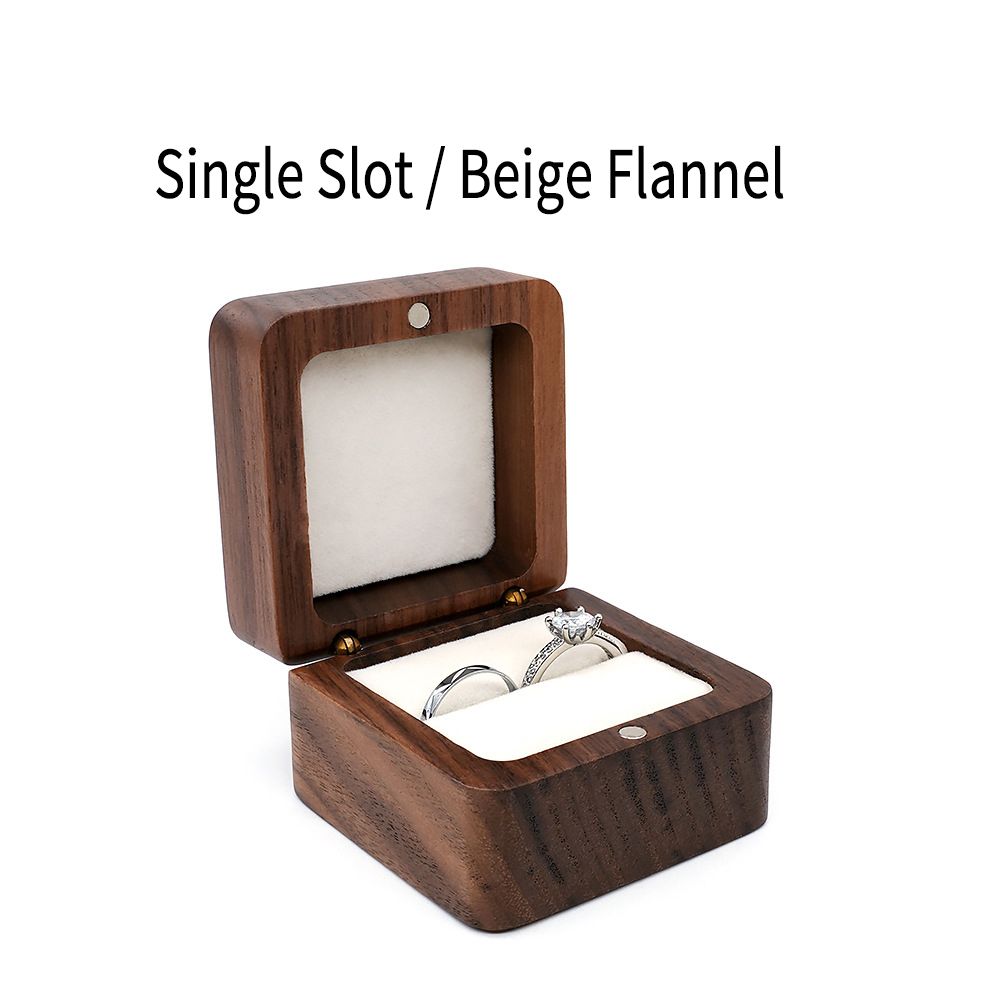 Weiße Single-Slot-Ringbox