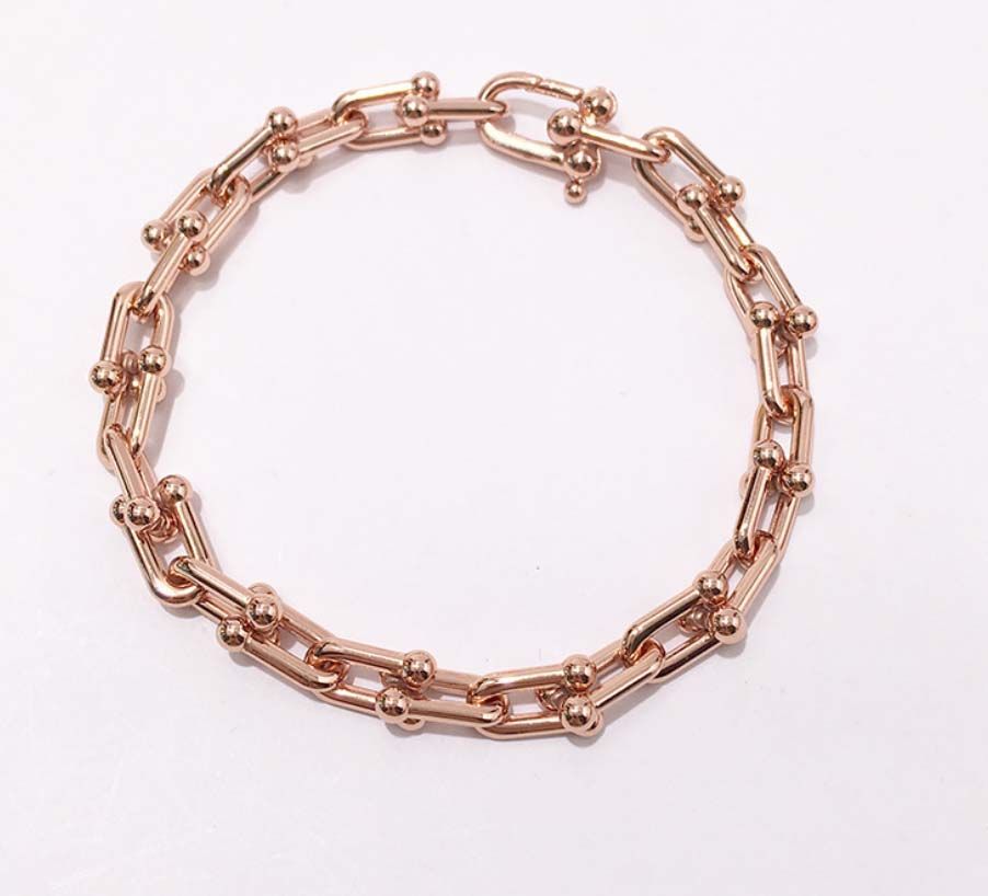 man Rose Gold dunne armband