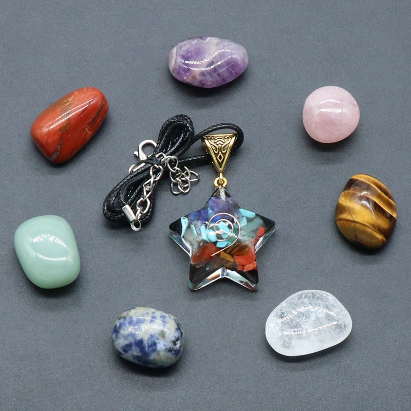 Chakra Healing Crystal Ornaments Set: 7 Natural... From Enjoy_time, - Image 5