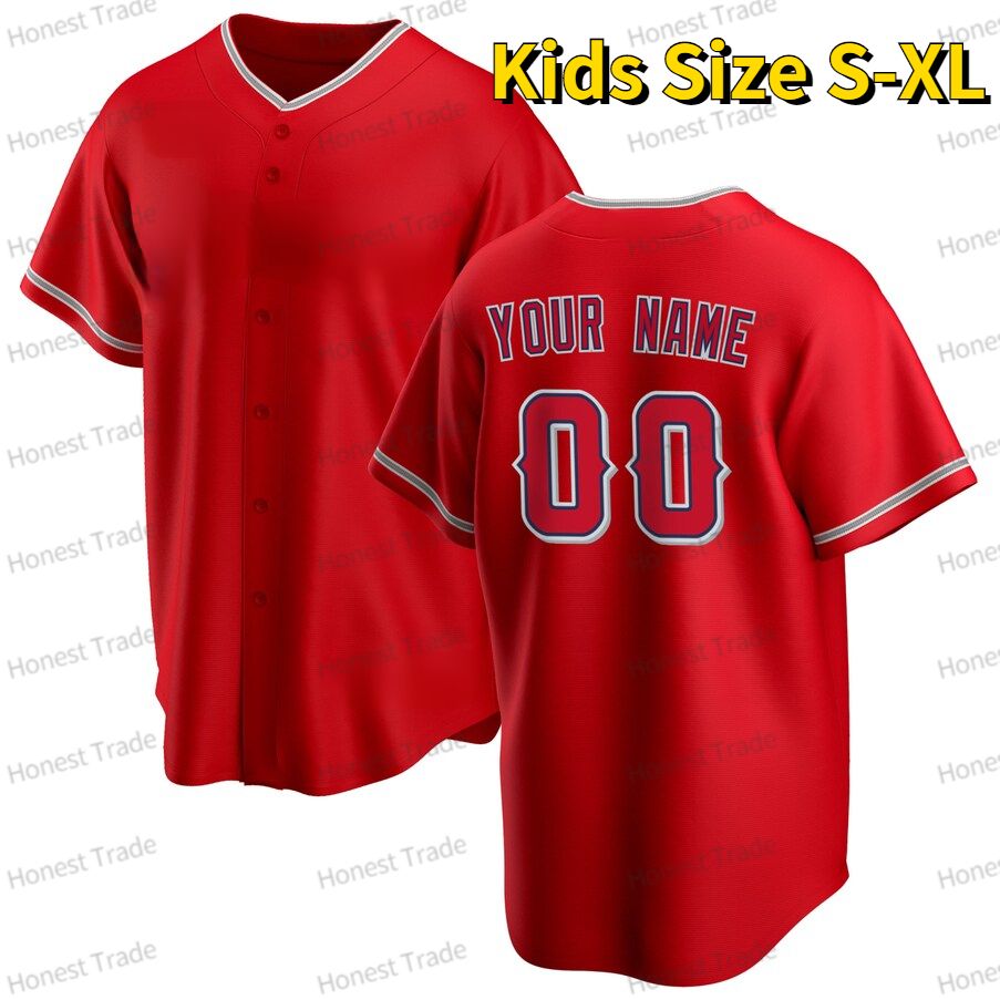 YTH/Kids Red Jersey, S-xl