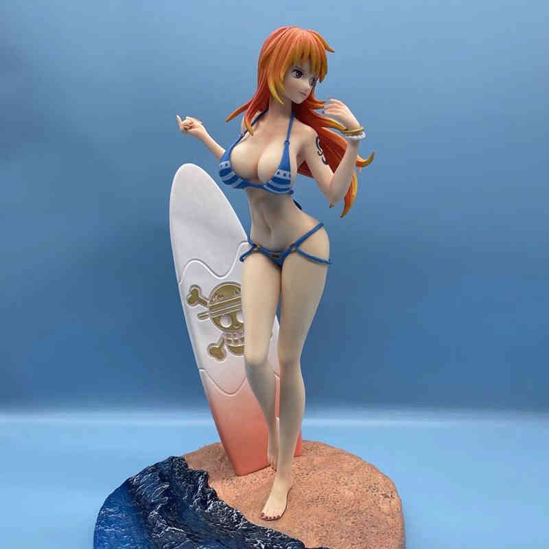 Hot Anime One Piece Thief Cat Nami Action Figure Bikini Beach Ver. Pvc Model Doll Sexy Hot Anime One Piece Thief Cat Nami Action Figure Bikini Beach Ver. Pvc Model Doll Sexy
