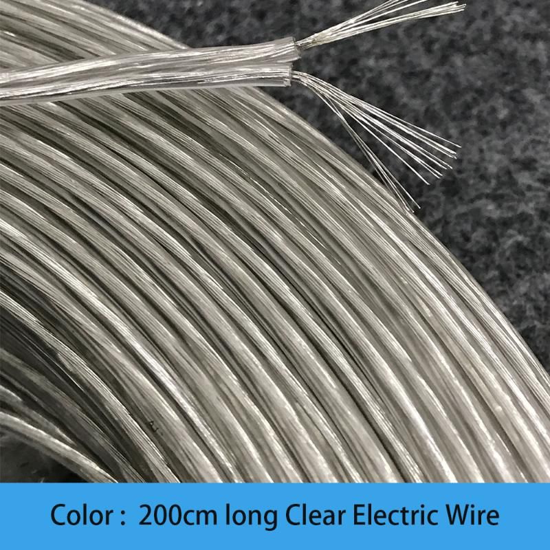 200cm clear wire