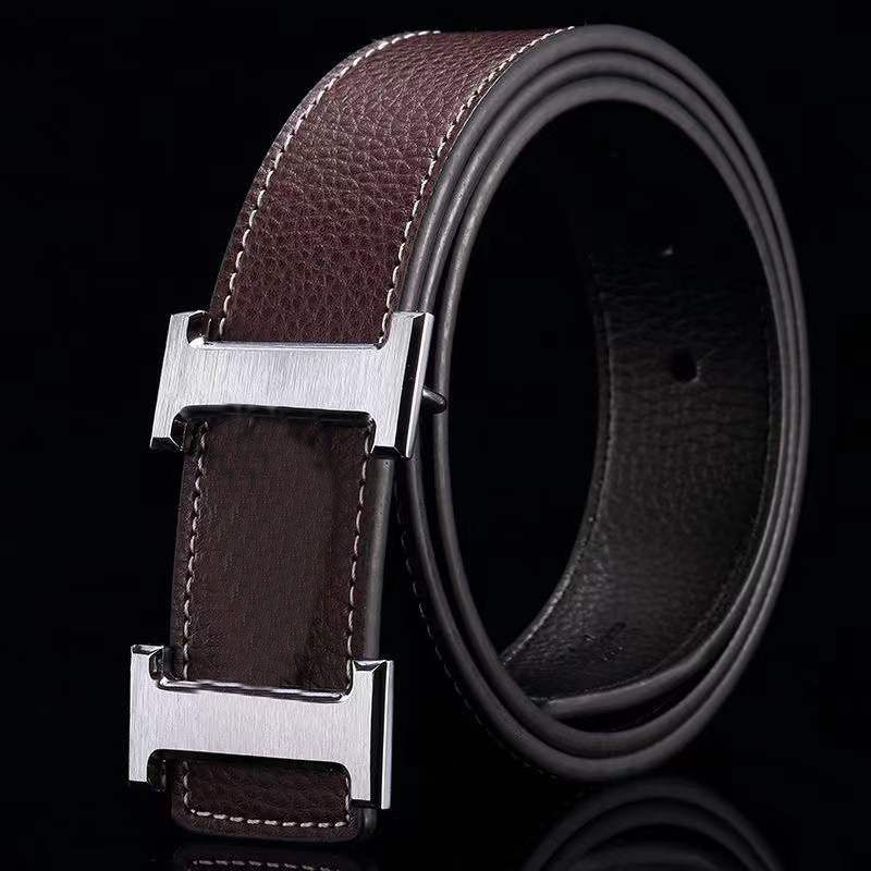 silver buckle+Brown