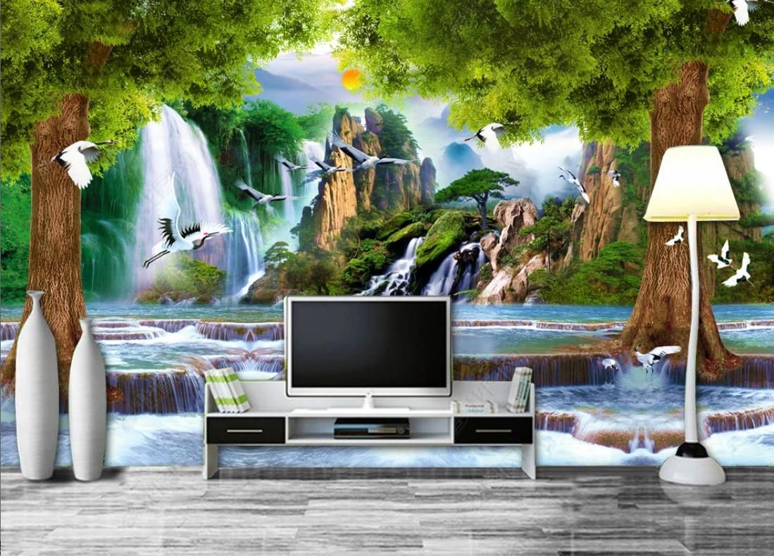 wallpapers mural big tree scenery background wall living room TV photo  wallpaper on the wall 3d