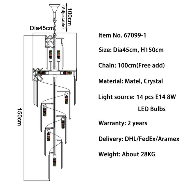 Di45*H150CM