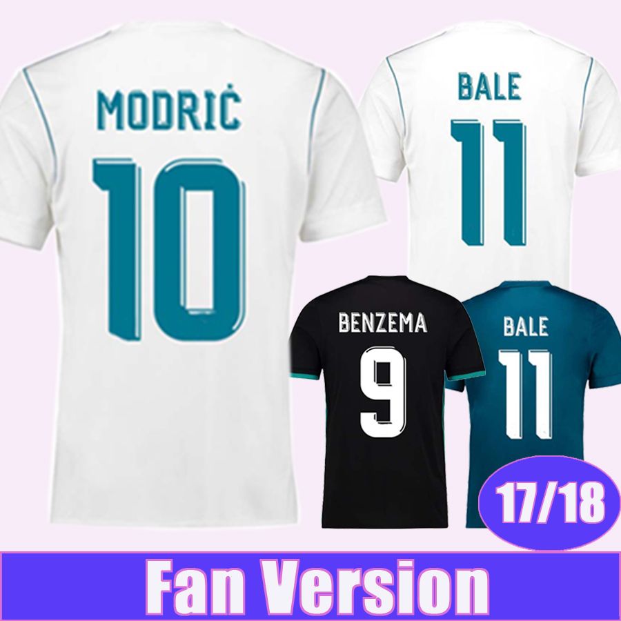 2017 2018 VARANE MODRIC Camiseta fútbol MARCELO ISCO Inicio Hombres Fans Versión Camisetas fútbol