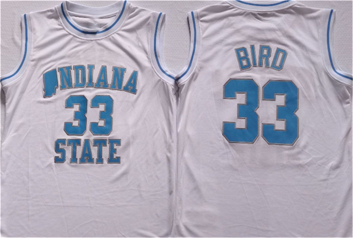 Indiana State Sycamores White #33 BIRD