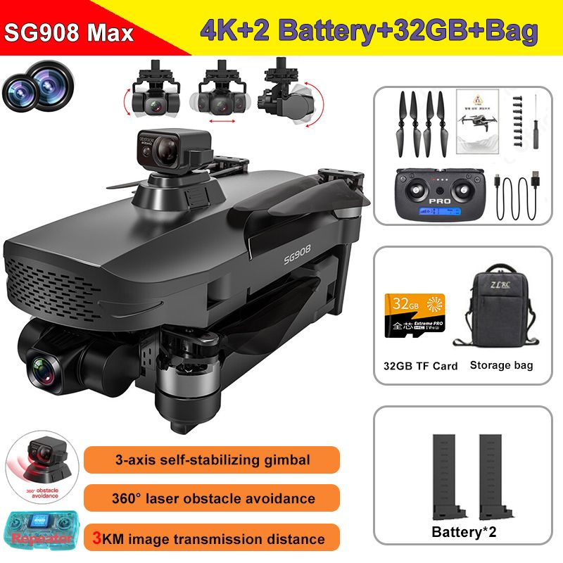 SG908MAX 2B 32GB-Tasche