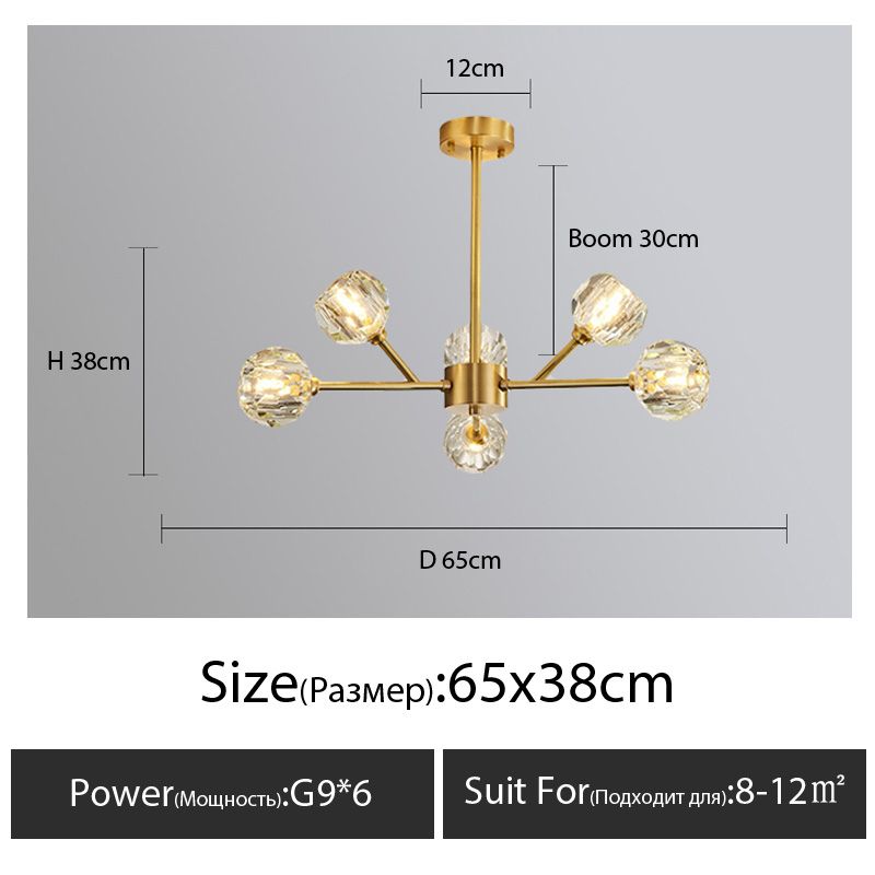 6 świateł Dia65cm