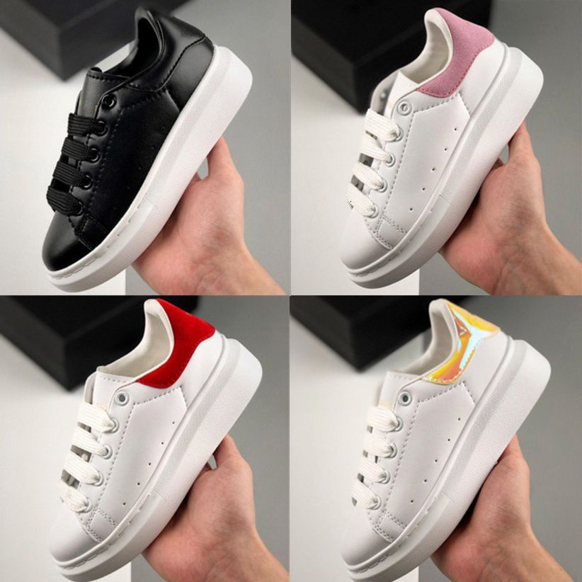 Top Quality Kids Casual Shoes For Boy Girls Fashion Leather Sneakers 3m  Reflective Black White Velvet Thick Soled Flat Height Increasing Children  From Sunfanhome002, $88.46