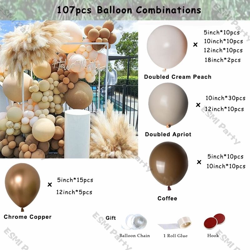 107pcs Balloonb-in