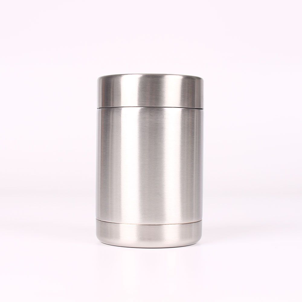 silver can cooler
