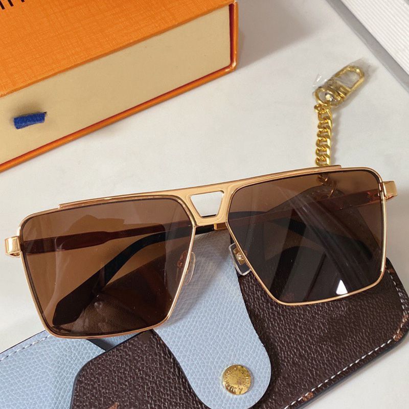 Louis Vuitton EVIDENCE METAL SQUARE SUNGLASSES Z1584U